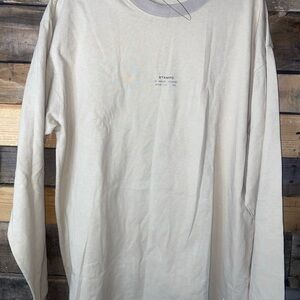 STAMPD Men's beige Long Sleeve Tee